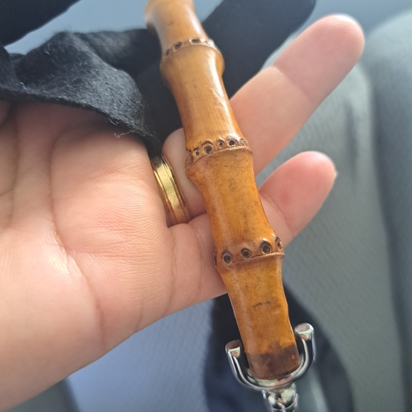 Gucci bamboo black nylon Authentic - Picture 11 of 12